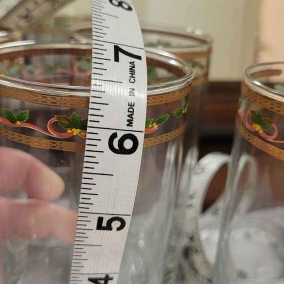 Vintage Royal Heritage Christmas Collection 4 hi-ball glasses 17 oz.- Ne… - Picture 7 of 8